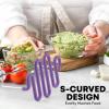 imageZulay Kitchen Potato Masher Stainless Steel  Premium Masher Hand Tool and Potato Smasher Metal Wire Utensil for Best Mash for Bean Avocado Egg Mini Mashed Potatoe Banana ampamp Other FoodPurple