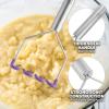 imageZulay Kitchen Potato Masher Stainless Steel  Premium Masher Hand Tool and Potato Smasher Metal Wire Utensil for Best Mash for Bean Avocado Egg Mini Mashed Potatoe Banana ampamp Other FoodPurple