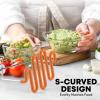 imageZulay Kitchen Potato Masher Stainless Steel  Premium Masher Hand Tool and Potato Smasher Metal Wire Utensil for Best Mash for Bean Avocado Egg Mini Mashed Potatoe Banana ampamp Other FoodOrange