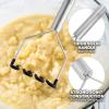 imageZulay Kitchen Potato Masher Stainless Steel  Premium Masher Hand Tool and Potato Smasher Metal Wire Utensil for Best Mash for Bean Avocado Egg Mini Mashed Potatoe Banana ampamp Other FoodBlack