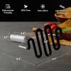 imageZulay Kitchen Potato Masher Stainless Steel  Premium Masher Hand Tool and Potato Smasher Metal Wire Utensil for Best Mash for Bean Avocado Egg Mini Mashed Potatoe Banana ampamp Other FoodBlack