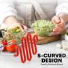 imageZulay Kitchen Potato Masher Stainless Steel  Premium Masher Hand Tool and Potato Smasher Metal Wire Utensil for Best Mash for Bean Avocado Egg Mini Mashed Potatoe Banana ampamp Other FoodRed