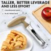 imageZulay Kitchen Premium Apple Corer Tool  Ultra Sharp Stainless Steel Serrated Blades for Easy Coring  Easy to Use ampamp Clean Durable Apple Corer Remover for Baking Apples ampamp More  Dark TealMocha