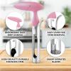 imageZulay Kitchen Premium Apple Corer Tool  Ultra Sharp Stainless Steel Serrated Blades for Easy Coring  Easy to Use ampamp Clean Durable Apple Corer Remover for Baking Apples ampamp More  Dark TealLight Pink