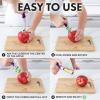 imageZulay Kitchen Premium Apple Corer Tool  Ultra Sharp Stainless Steel Serrated Blades for Easy Coring  Easy to Use ampamp Clean Durable Apple Corer Remover for Baking Apples ampamp More  Dark TealPlum