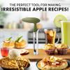 imageZulay Kitchen Premium Apple Corer Tool  Ultra Sharp Stainless Steel Serrated Blades for Easy Coring  Easy to Use ampamp Clean Durable Apple Corer Remover for Baking Apples ampamp More  Dark TealOlive Green