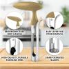 imageZulay Kitchen Premium Apple Corer Tool  Ultra Sharp Stainless Steel Serrated Blades for Easy Coring  Easy to Use ampamp Clean Durable Apple Corer Remover for Baking Apples ampamp More  Dark TealMocha