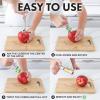 imageZulay Kitchen Premium Apple Corer Tool  Ultra Sharp Stainless Steel Serrated Blades for Easy Coring  Easy to Use ampamp Clean Durable Apple Corer Remover for Baking Apples ampamp More  Dark TealLight Pink
