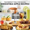 imageZulay Kitchen Premium Apple Corer Tool  Ultra Sharp Stainless Steel Serrated Blades for Easy Coring  Easy to Use ampamp Clean Durable Apple Corer Remover for Baking Apples ampamp More  Dark TealCinnamon