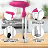 imageZulay Kitchen Premium Apple Corer Tool  Ultra Sharp Stainless Steel Serrated Blades for Easy Coring  Easy to Use ampamp Clean Durable Apple Corer Remover for Baking Apples ampamp More  Dark TealHot Pink