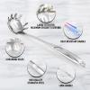 imageZulay Kitchen Stainless Steel 13quot Soup Ladle  Comfort Grid Steel Ladle with Long Handle and Ample Bowl Capacity Perfect for Stirring Serving Soups and More  HeavyDuty Metal LadlePasta Server