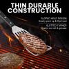 imageZulay Kitchen Stainless Steel 13quot Soup Ladle  Comfort Grid Steel Ladle with Long Handle and Ample Bowl Capacity Perfect for Stirring Serving Soups and More  HeavyDuty Metal LadleFish Turner