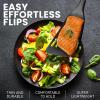 imageZulay Kitchen Stainless Steel 13quot Soup Ladle  Comfort Grid Steel Ladle with Long Handle and Ample Bowl Capacity Perfect for Stirring Serving Soups and More  HeavyDuty Metal LadleNonStick Fish Turner