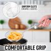 imageZulay Kitchen Stainless Steel 13quot Soup Ladle  Comfort Grid Steel Ladle with Long Handle and Ample Bowl Capacity Perfect for Stirring Serving Soups and More  HeavyDuty Metal LadleSpider Strainer