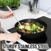 imageZulay Kitchen Stainless Steel 13quot Soup Ladle  Comfort Grid Steel Ladle with Long Handle and Ample Bowl Capacity Perfect for Stirring Serving Soups and More  HeavyDuty Metal LadleSlotted Spoon