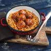 imageZulay Kitchen Stainless Steel 13quot Soup Ladle  Comfort Grid Steel Ladle with Long Handle and Ample Bowl Capacity Perfect for Stirring Serving Soups and More  HeavyDuty Metal LadlePasta Server