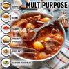 imageZulay Kitchen Stainless Steel 13quot Soup Ladle  Comfort Grid Steel Ladle with Long Handle and Ample Bowl Capacity Perfect for Stirring Serving Soups and More  HeavyDuty Metal LadleCooking Spoon