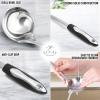 imageZulay Kitchen Stainless Steel 13quot Soup Ladle  Comfort Grid Steel Ladle with Long Handle and Ample Bowl Capacity Perfect for Stirring Serving Soups and More  HeavyDuty Metal LadleBlack Handle