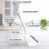 imageZulay Kitchen Stainless Steel 13quot Soup Ladle  Comfort Grid Steel Ladle with Long Handle and Ample Bowl Capacity Perfect for Stirring Serving Soups and More  HeavyDuty Metal LadleWok Spatula