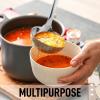 imageZulay Kitchen Stainless Steel 13quot Soup Ladle  Comfort Grid Steel Ladle with Long Handle and Ample Bowl Capacity Perfect for Stirring Serving Soups and More  HeavyDuty Metal LadleSoup Ladle