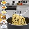 imageZulay Kitchen Stainless Steel 13quot Soup Ladle  Comfort Grid Steel Ladle with Long Handle and Ample Bowl Capacity Perfect for Stirring Serving Soups and More  HeavyDuty Metal LadlePasta Server