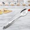 imageZulay Kitchen Stainless Steel 13quot Soup Ladle  Comfort Grid Steel Ladle with Long Handle and Ample Bowl Capacity Perfect for Stirring Serving Soups and More  HeavyDuty Metal LadleSlotted Spoon