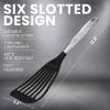 imageZulay Kitchen Stainless Steel 13quot Soup Ladle  Comfort Grid Steel Ladle with Long Handle and Ample Bowl Capacity Perfect for Stirring Serving Soups and More  HeavyDuty Metal LadleNonStick Fish Turner