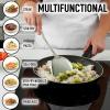 imageZulay Kitchen Stainless Steel 13quot Soup Ladle  Comfort Grid Steel Ladle with Long Handle and Ample Bowl Capacity Perfect for Stirring Serving Soups and More  HeavyDuty Metal LadleWok Spatula