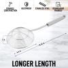 imageZulay Kitchen Stainless Steel 13quot Soup Ladle  Comfort Grid Steel Ladle with Long Handle and Ample Bowl Capacity Perfect for Stirring Serving Soups and More  HeavyDuty Metal LadleSpider Strainer