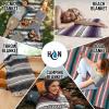 imageHydration Nation Authentic Extra Large Mexican Blanket 70quotx50quot  Handwoven Yoga Blanket Serape Blanket  Artisanal Falsa Blanket Beach Blanket Camping Blanket Picnic Blanket Outdoor Blanket