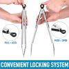 imageZulay 12 Inch Stainless Steel Tongs For Cooking  Scallop Head Edge Kitchen Tongs  Easy Grip BBQ Grill Tongs With Lock Mechanism  Heavy Duty Metal Tongs For Barbecue Cooking Frying and MoreSilver