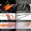 imageZulay 12 Inch Stainless Steel Tongs For Cooking  Scallop Head Edge Kitchen Tongs  Easy Grip BBQ Grill Tongs With Lock Mechanism  Heavy Duty Metal Tongs For Barbecue Cooking Frying and MoreSilver  Orange