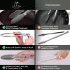 imageZulay 12 Inch Stainless Steel Tongs For Cooking  Scallop Head Edge Kitchen Tongs  Easy Grip BBQ Grill Tongs With Lock Mechanism  Heavy Duty Metal Tongs For Barbecue Cooking Frying and MoreSilver  Gray