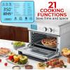 imageZulay Kitchen Large Countertop Air Fryer  Stainless Steel Vegetable Toaster