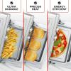 imageZulay Kitchen Large Countertop Air Fryer  Stainless Steel Vegetable Toaster