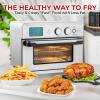 imageZulay Kitchen Large Countertop Air Fryer  Stainless Steel Vegetable Toaster