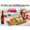 imageZulay Kitchen Premium Bamboo Cheese Board Set  Extra Thick Bamboo Charcuterie Board Set with 4 Piece Knife Set  Wooden Cheese Board is Perfect for Charcuterie Wine and Cheese Party SetClassic Set