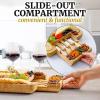 imageZulay Kitchen Premium Bamboo Cheese Board Set  Extra Thick Bamboo Charcuterie Board Set with 4 Piece Knife Set  Wooden Cheese Board is Perfect for Charcuterie Wine and Cheese Party SetClassic Set