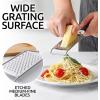 imageZulay Kitchen Premium Garlic Press Set 2in1 Lemon Squeezer and Cheese Grater Stainless Steel