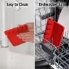 imageZulay Kitchen Silicone Utensil Rest with Drip Pad for Multiple Utensils  BPAFree HeatResistant Spoon Rest ampamp Spoon Holder for Stove Top  Kitchen Utensil Holder for Ladles ampamp Tongs  SerenityBright Red
