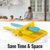 imageZulay Kitchen Silicone Utensil Rest with Drip Pad for Multiple Utensils  BPAFree HeatResistant Spoon Rest ampamp Spoon Holder for Stove Top  Kitchen Utensil Holder for Ladles ampamp Tongs  SerenityLemon Yellow