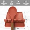 imageZulay Kitchen Silicone Utensil Rest with Drip Pad for Multiple Utensils  BPAFree HeatResistant Spoon Rest ampamp Spoon Holder for Stove Top  Kitchen Utensil Holder for Ladles ampamp Tongs  SerenityCanyon Rose