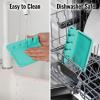 imageZulay Kitchen Silicone Utensil Rest with Drip Pad for Multiple Utensils  BPAFree HeatResistant Spoon Rest ampamp Spoon Holder for Stove Top  Kitchen Utensil Holder for Ladles ampamp Tongs  SerenityAqua Blue