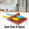 imageZulay Kitchen Silicone Utensil Rest with Drip Pad for Multiple Utensils  BPAFree HeatResistant Spoon Rest ampamp Spoon Holder for Stove Top  Kitchen Utensil Holder for Ladles ampamp Tongs  SerenityCanyon Rose