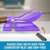 imageZulay Kitchen Silicone Utensil Rest with Drip Pad for Multiple Utensils  BPAFree HeatResistant Spoon Rest ampamp Spoon Holder for Stove Top  Kitchen Utensil Holder for Ladles ampamp Tongs  SerenityMystic Violet