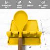 imageZulay Kitchen Silicone Utensil Rest with Drip Pad for Multiple Utensils  BPAFree HeatResistant Spoon Rest ampamp Spoon Holder for Stove Top  Kitchen Utensil Holder for Ladles ampamp Tongs  SerenityLemon Yellow