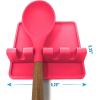 imageZulay Kitchen Silicone Utensil Rest with Drip Pad for Multiple Utensils  BPAFree HeatResistant Spoon Rest ampamp Spoon Holder for Stove Top  Kitchen Utensil Holder for Ladles ampamp Tongs  SerenityHoneysuckle