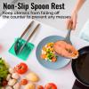 imageZulay Kitchen Silicone Utensil Rest with Drip Pad for Multiple Utensils  BPAFree HeatResistant Spoon Rest ampamp Spoon Holder for Stove Top  Kitchen Utensil Holder for Ladles ampamp Tongs  SerenityCarnival Grass