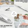 imageZulay Kitchen Stainless Steel Cooking Utensil  Stainless Steel Kitchen Utensil  Durable Kitchen Gadgets  Metal Kitchen Accessories  Easy to Clean Kitchen Tools  5 Piece Set5 Piece Set