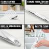 imageZulay Kitchen Stainless Steel Cooking Utensil  Stainless Steel Kitchen Utensil  Durable Kitchen Gadgets  Metal Kitchen Accessories  Easy to Clean Kitchen Tools  5 Piece Set8 Piece Set